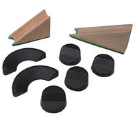 Acclaim Umpire Solid Rubber Bowling Measuring Wedges 4 Round 2.8 cm 2 Semi Circle 6 cm Plus 2 Piece Hardwood Wedges 8cm & 5 cm Concave Surface