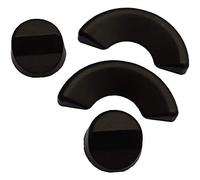 Acclaim Umpire Solid Rubber Bowling Measuring Wedges 4 Set 2 Round 2.8 cm x 1.5 cm 2 Semi Circle 6 cm x 2.5 cm