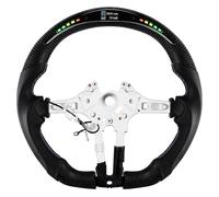 Acclcors Carbon Fiber Steering Wheel, LED Shift Indicator Steering Wheel for BMW M Sports Series/M Performance Series M5 F10 F11 F06 F12 F13 F01 F02 F03 GTF07 F90 M6 F06 M8 F91/F92/F93