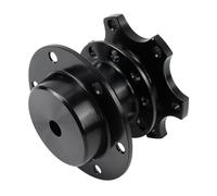 Acclcors Steering Wheel Quick Release Universal 6-Hole Snap Off Boss Kit for Racing/Rally/Motorsport (Black)