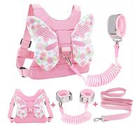 Accmor 3 in 1 Toddler Harness Safety Leashes + Anti Lost Wrist Link, Kids Harness Children Leash for Girls, Child Anti Lost Leash Baby Cute Safety Harness Belt Strap Hold Kids Close While Walking