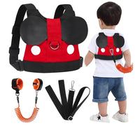 Accmor Toddler Leash Harness, Child Harness Baby Leash + Anti-Lost Wrist Link, Cute Kids Harness with Walking Assistant Strap Belt Tether for 1-5 Years Boys and Girls to Zoo or Mall