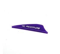 ACCMOS 1.75" Arrow Feather, Shield Shape Teardrop Shaped Archery Fletching TPU Arrow Wing Vane for Archery Target Arrow DIY Accessory 50 pcs (Purple1)