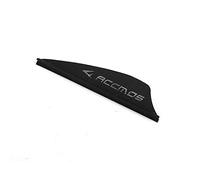ACCMOS 1.75" Arrow Feather, Shield Shape Teardrop Shaped Archery Fletching TPU Arrow Wing Vane for Archery Target Arrow DIY Accessory 50 pcs (Black 1)