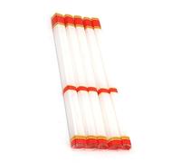 ACCMOS 15pcs Arrow Shaft Skin Stickers, Tube Shape Heat Shrink Stickers Hunting Arrow Accessory Fit for Carbon/Aluminum/Fiberglass Arrow Shaft Wraps Sticker (Red White)