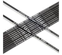 ACCMOS 6pc/12pc Archery Arrow Shaft ID 3.2 mm High Carbon Arrow Shaft Straightness 0.003" High Carbon Competition DIY Arrows Accessory (12, Spine 550 32inch)