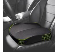 Accmuzzy Car Seat Cushion,Memory Foam Adult Car Booster Seat,Car Seat Cushions for Driving,Soft Comfort Car Seat Cushion for Height,Car Booster Seat for Driver,Home,Office Chair,Wheelchair (Black)