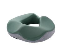 Accmuzzy Donut Cushion,Doughnut Sciatica Hemorrhoid Orthopedic Coccyx Cushion for Pressure Relief,Tailbone Pain,Memory Foam Ring Seat Cushions for Car,Office Chair,Wheelchair,Elderly (Green&Grey)