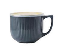 Accmuzzy Soup Mug 900mL with Handle & Lid, Ceramic Large Soup Bowl, Microwave Safe Porridge Bowl for Ramen, Noodle, Oatmeal, Cereal, Salad & Breakfast (Dark Grey)
