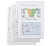 Acco Hetzel 2102392 A4 Punched Document Pockets Crystal Clear | Extra Strong | Sleeve | Wallets | Open at the Top | Pack of 100