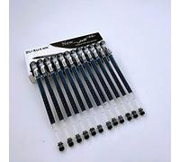 Accod Gel Ink Rollerball Pen Large Capacity Black Gel Ink Pen 0.4mm Fine Line Office & School Supplies Pen Handwriting Supplies Gel Pen Pack of 12-Black