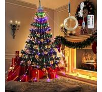 Accompanyk 8 Modes 100-600 Christmas LED Firefly Twinkle String Lights, 100/200/300 Indoor Christmas Tree Lights, ChristmasString Lights for Tree, with Memory Function (RBG,9.84ft-300 Lights)