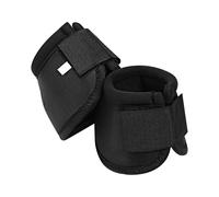 AccompMe Bell Boots for Horses - No Turn Bell Boots, Ballistic Overreach Bell Boots, Shock Absorbing Hoof Protection for Horses (Black, Medium)