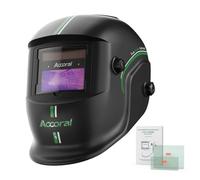 Accoral Welding Helmet Large Auto Darkening True Color Solar Powered Wide Shade 4/8.5-12.5cm for TIG MIG Arc LYG 850BS