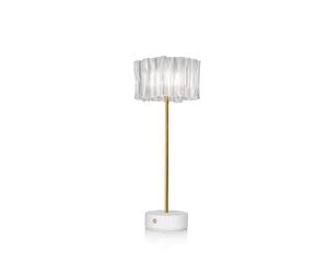 Accordéon Portable Lamp Transparent/White