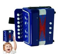 Accordian Mini Musical Instruments 7 Keys Button Small Accordion Portable