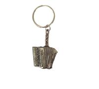 Accordian PP-M20 made of fine English Pewter on a split ring keyring