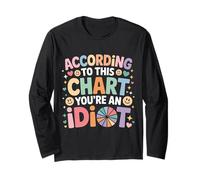 According to This Chart You're an Idiot Attitude - Long Sleeve T-Shirt