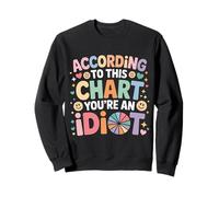 According To This Chart You're An Idiot Attitude - Sweatshirt
