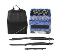 Accordion 62 Keys 60 Bass Key Professional Playing Instrument for Beginner Examination Dark Blue