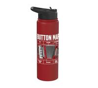 Accordion Button Map Instrument Diagram Stainless Steel Insulated Water Bottle
