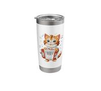 Accordion Cat Stainless Steel Insulated Tumbler