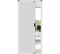 Accordion Closet Doors - Honeycomb Folding Door for Pantry, Kitchen, Toilet - Space-Saving Invisible Design, 203 cm Tall, Retractable White Interior Door