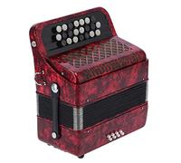 Accordion Concertina 22 Keys 8 Bass, Solo And Ensemble, Musical Instrument For Home And Classroom, With Strap And Backpack