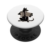 Accordion Dog Funny Polka Music Vibes PopSockets Adhesive PopGrip