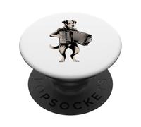 Accordion Dog Funny Polka Music Vibes PopSockets Adhesive PopGrip
