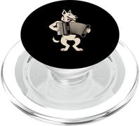 Accordion Dog Funny Polka Music Vibes PopSockets PopGrip for MagSafe