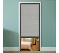 Accordion Door,80" High No Drill Aluminum Accordion Doors - Modern Folding Privacy Screen for Closet, RV, Shower, Windows & Room - No Lower Rail Design (WxH: 40x80in / 101x203cm)