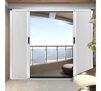 Accordion Door,Customizable Accordion Sliding Door, Aluminum Frame with Cellular Fabric, Versatile Room Divider for Closets, RVs, Patios, Showers - Fits Any Opening Size (34x95in / 86x241cm