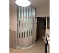 Accordion Door,Customizable PVC Accordion Folding Doors, Interior Multifold Design, Easy Installation with Complete Hardware, Single Doors for Closet & Pantry, Large/Small