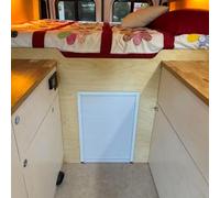 Accordion Door for Small Room, Custom Invisible Partition Folding Door, No Drill, Aluminum Frame with Cellular Fabric