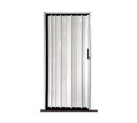 Accordion Door Hallway Folding Door Retractable Accordion Door System with Upgraded Roller & Handle & Complete Hardware, for Closet Bathroom Doorways(34x80in(86x203cm))