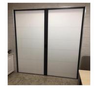 Accordion Door,Invisible Honeycomb Folding Door - Customizable 140-200cm Sliding Partition for Bedroom, Kitchen, RV Shower Gate, Hallway Divider - Stylish Grey Border & White Finish