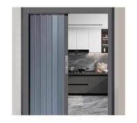 Accordion Door Metal Multifold Interior Aluminum Alloy Interior Accordion Door, Foldable Sliding Room Divider Gate, with Lock and Slide Rail(180x95 cm)