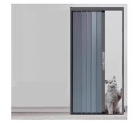 Accordion Door Metal Multifold Interior Gate, Commercial Magnetic Folding Door No-Drilling, Retractable Barn Doors, Aluminum Panels(155x70 cm)