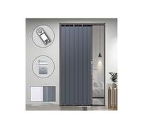 Accordion Door Metal Multifold Interior Gate Waterproof & Heat Insulation, Sliding Folding Door for Bathroom & Closet, No Drill Installation(54x80in (137x203cm))