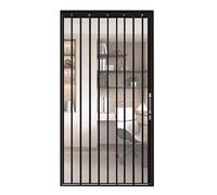 Accordion Door Room Divider, PVC Folding Door with Lock, Multi-Size Interior Partition for Enhanced Privacy, Grey, 200x150cm