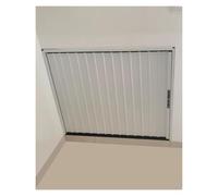 Accordion Door - Small White Folding Door for Cabinet, Aluminum Alloy Sliding Door for Kitchen Doorway, Retractable Screen for Wardrobe Closet(67x48in(170x122cm))