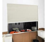 Accordion Door,White Folding Window Door Replacement, Vertical Sliding Serving Windows for Kitchen, Snack Bar, Wall Cupboards - Pull to Stop, 50x30in (127x76.2cm)