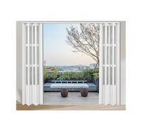 Accordion Door with Lock Protect Your Space with Accordion Door Frosted Aluminum Sliding for Privacy, No Drill Aluminum Frame for Easy Installation(WxH 39x80in (99x203cm))