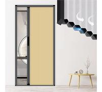 Accordion Doors for Doorway Heavy Duty, High 80in Concertina Doors/Waterproof Pleated Folding Door, Office Kitchen Hallways Temporary Room Divider(Beige,28X80IN(71.1X203CM))