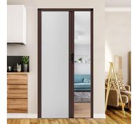Accordion Doors for Interior, Invisible Sliding Door Kit, Customizable 95×200cm for Kitchens, Showers, and Wardrobes, Space-Saving Design