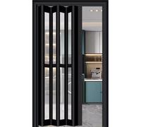 Accordion Doors Interior, Folding Sliding Door Hardware for Closets, Panels & Tall Cabinets, Space-Saving Design for Bathrooms & Balconies, 50-180cm Wide Options