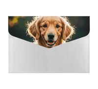 Accordion File Folders Expanding File Folder with 6 Pockets Golden Retrievers Accordian Files Organizer Portable Document Organizer Bag A4 Paper Files Holder for Office Bill Receipt