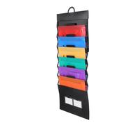 Accordion File Organiser, Wall Mounted Hanging Folder with Six Pockets | Letter Size Storage for Bills and Receipts, Reinforced Dividers, Colourful Sorting, Suitable for Offices, Homes and Meeting