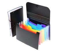 Accordion File Organizer A6 12 Inner Pages Small Receipt Holder Organizer Folder for Purse, Small Accordion File Organizer Expanding File Folder(Color4)